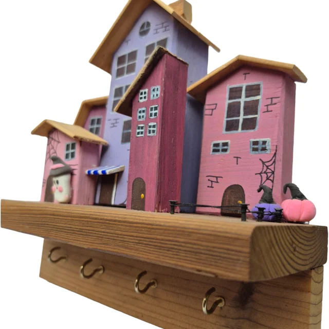 جاکلیدی دیواری رنگ صورتی