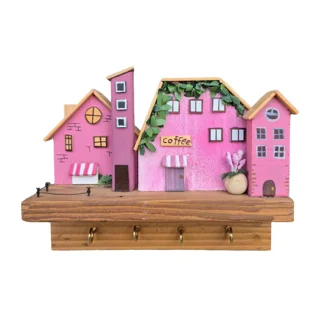 جاکلیدی دیواری صورتی