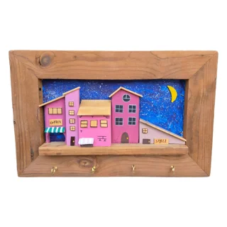 تابلو و جاکلیدی صورتی