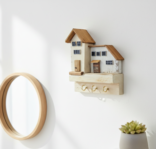 جاکلیدی دیواری چوبی مدل Woodland Blend 4