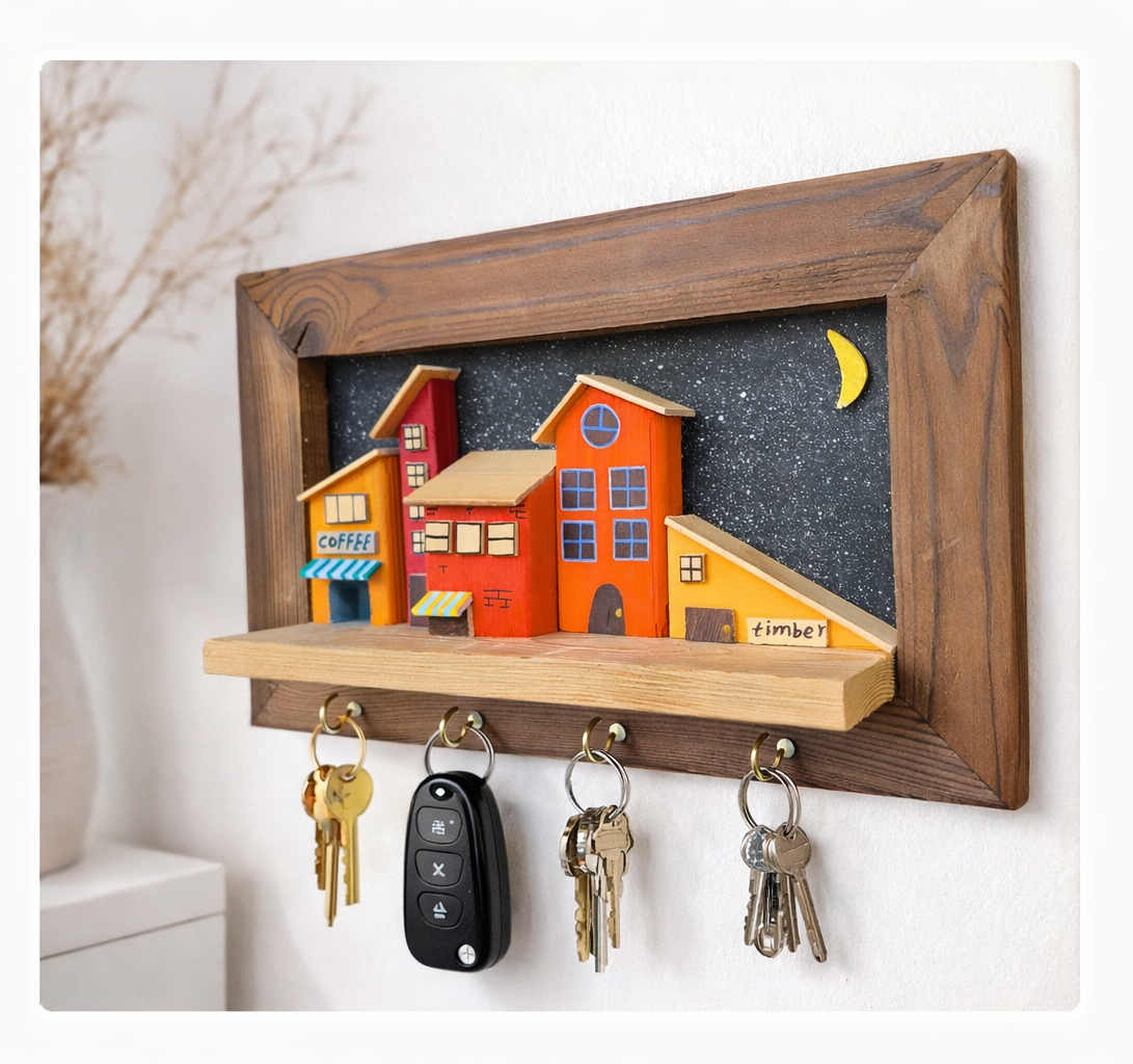 طرح دهکده مینیاتوری مدل شب